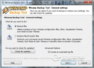winamp备份工具(Winamp Backup Tool)